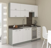Szafka kuchenna dolna BIANCA 90x90 DN 2F BB BIAŁY POŁYSK/SZARY PLATYNOWY