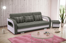 Kanapa Rozkładana, Sofa Rozkładana Sofa NINA 235 cm, PUFA GRATIS